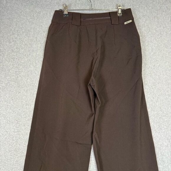 Vintage St. John Sport Women's Size 6 Brown Wide Flare Leg Dress Pants Trousers - Picture 8 of 12